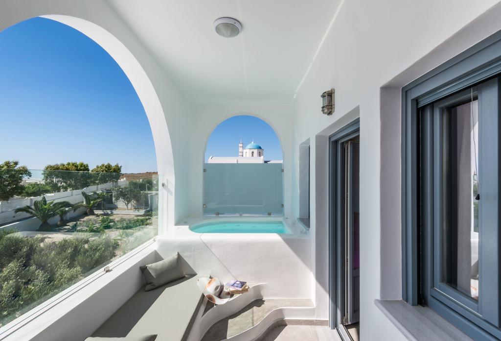Aspronisi Luxury Villa With Caldera View Megalochori  Zimmer foto